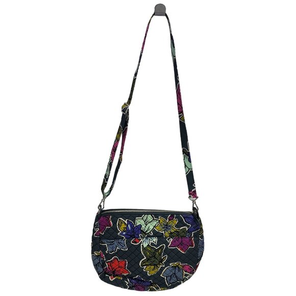 Vera Bradley Purse Signature Print Hadley Floral Crossbody‎ Handbag - Picture 1 of 6